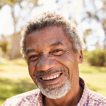 Smiling older African American gentleman